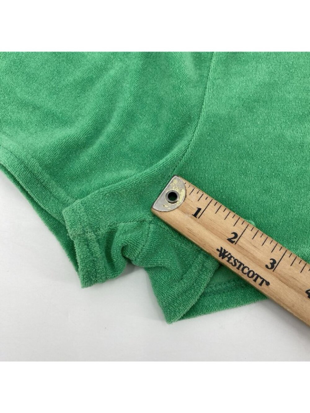 Araminta James Womens XL Terry Cruise Shorts Cotton Pockets Tropical Green - Picture 11 of 11